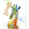 Colorful Safari Animals 2 by Jean Plout 12" x 15" Canvas Wall Art (Set of 2)